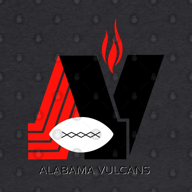 Retro Alabama Vulcans Football 1979 by LocalZonly